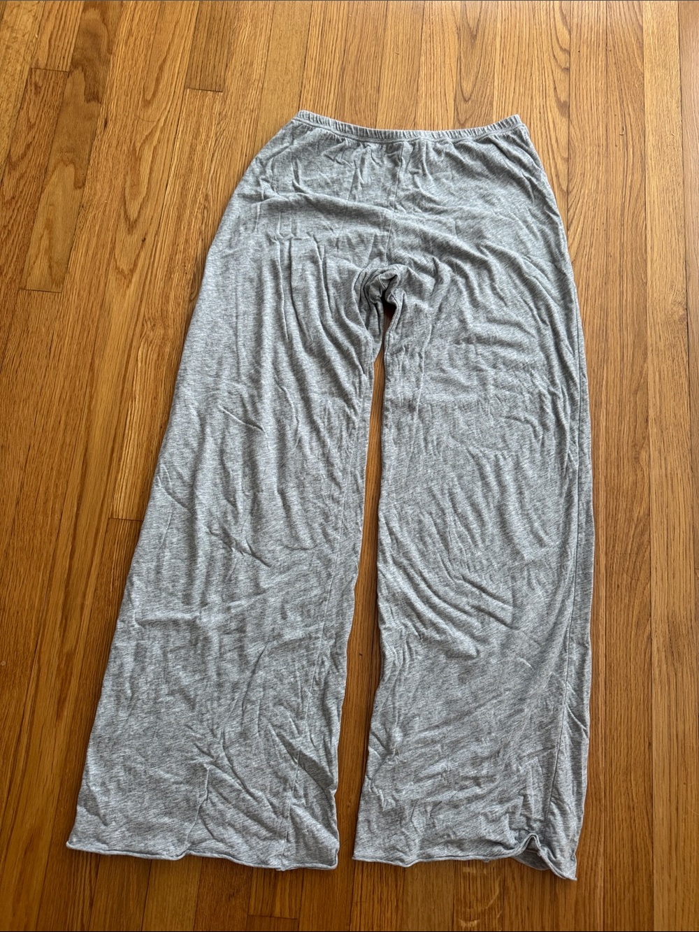Women’s large skin organic Wide-Leg Lounge Pants - Gray